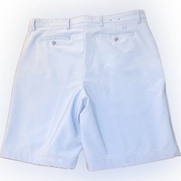 Foot Joy Men's Light Sky Blue Golfing Wicking Flat Front Athletic Shorts 38 - Picture 7 of 9